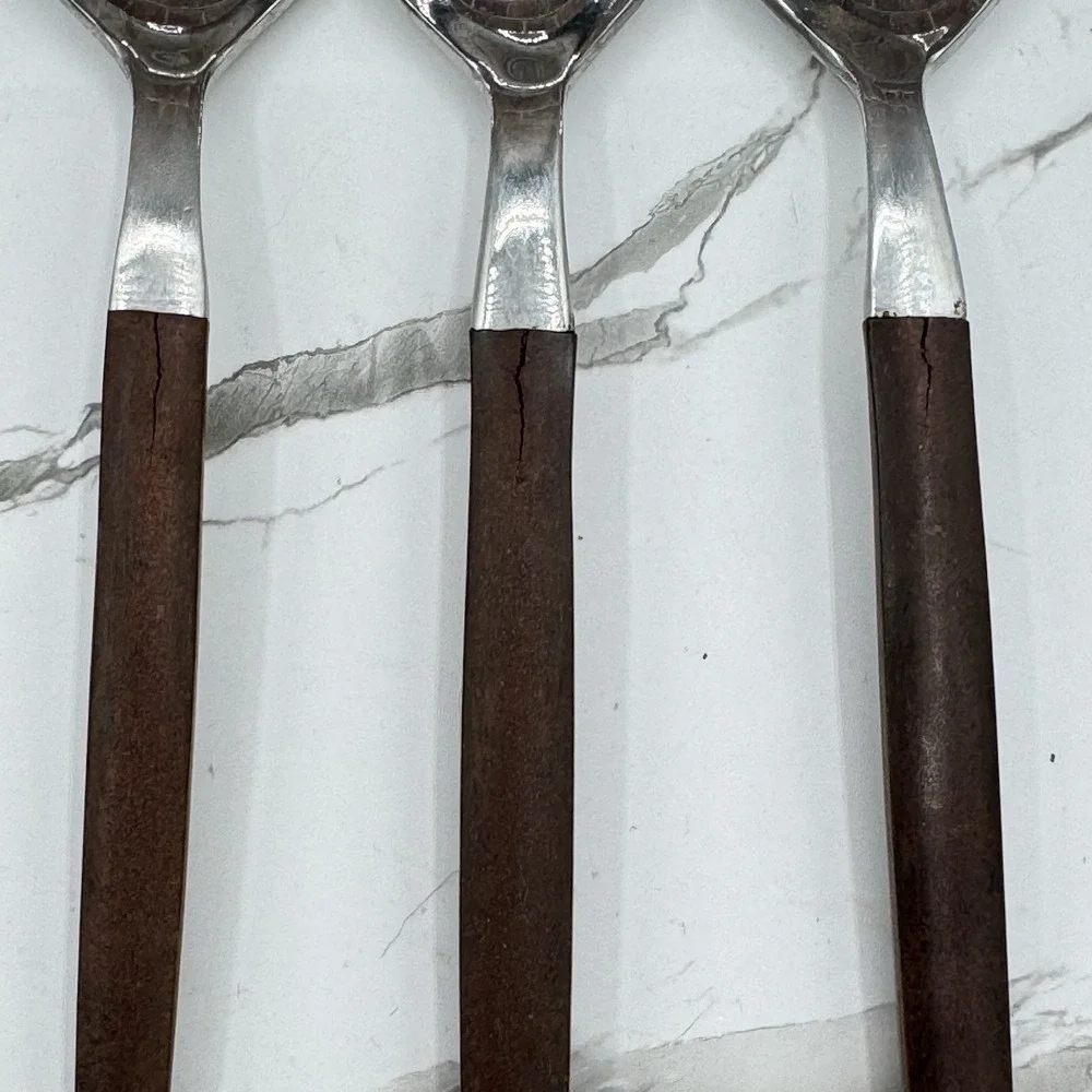 Vintage 50pc Ekco Eterna Canoe Muffin MCM Flatware Set Stainless Japan MCM